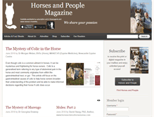 Tablet Screenshot of horsesandpeople.com.au